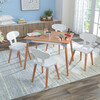 Mid-Century Kid Table & 4 Chairs Set - Kids Seating - 3
