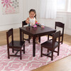 Farmhouse Table & 4 Chairs, Espresso - Kids Seating - 3