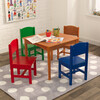 Nantucket Honey Table & 4 Primary Chairs - Kids Seating - 3