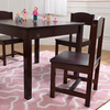 Farmhouse Table & 4 Chairs, Espresso - Kids Seating - 4