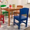 Nantucket Honey Table & 4 Primary Chairs - Kids Seating - 4