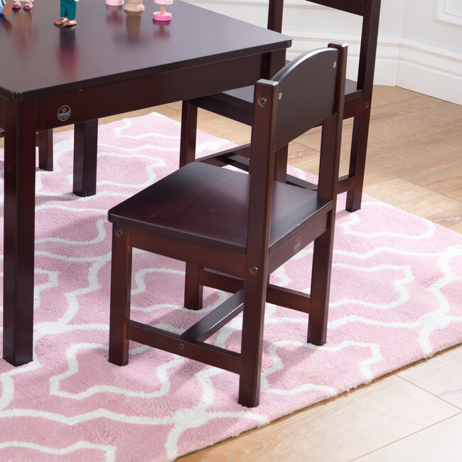 Farmhouse Table & 4 Chairs, Espresso - Kids Seating - 6