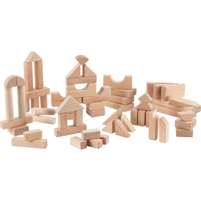 60 Piece Wooden Block Set - Blocks - 1