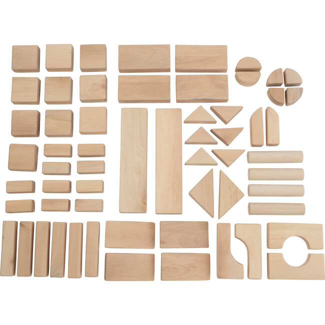 60 Piece Wooden Block Set - Blocks - 3