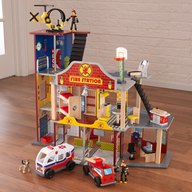 Deluxe Fire Station Set - Transportation - 3