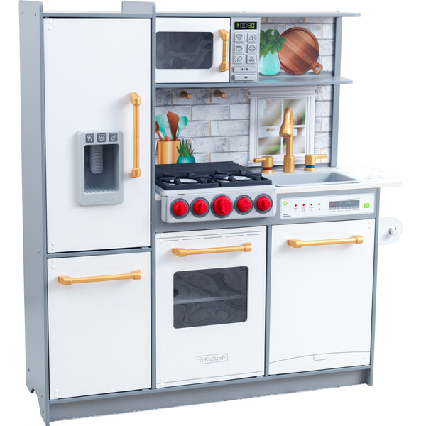 Uptown Elite Play Kitchen, White KidKraft Play Kitchens