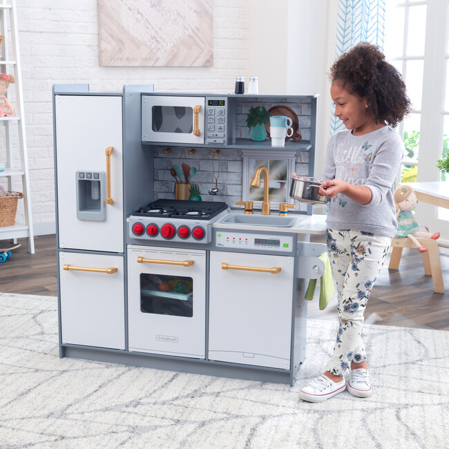 Uptown Elite Play Kitchen, White - Play Kitchens - 2