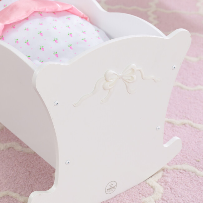 Tiffany Bow Doll Cradle - Doll Accessories - 5