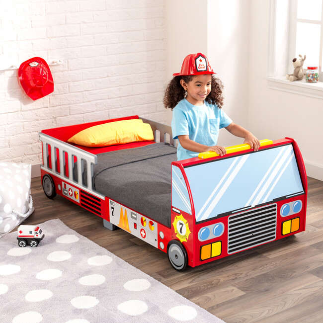 Fire truck twin bed best sale