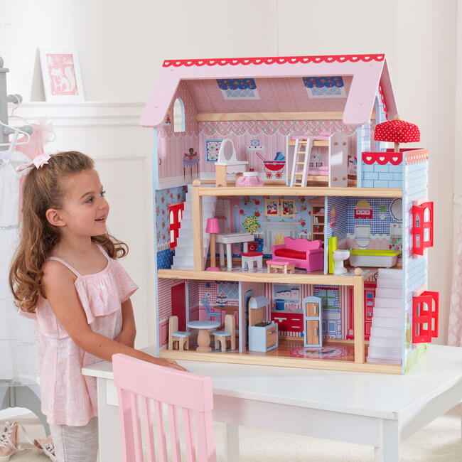 Chelsea Doll Cottage with 16-Piece Furniture Set by KidKraft 