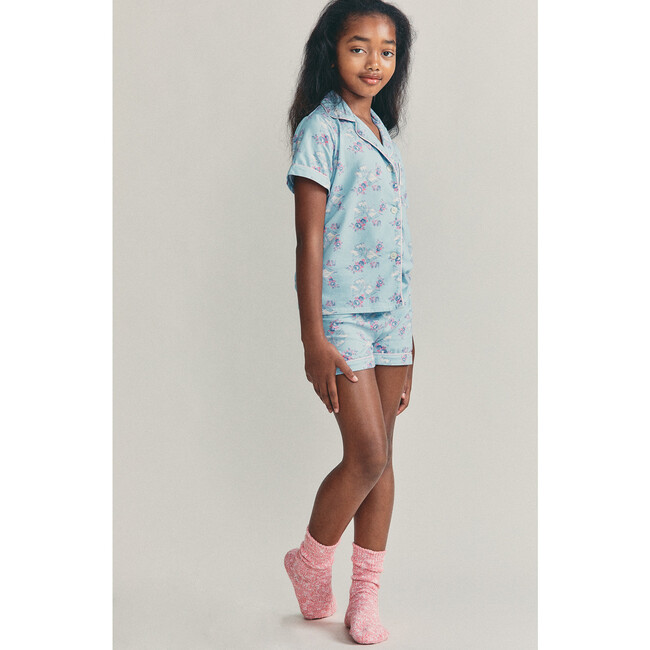 x Love Shack Fancy Rosa Beaux Rosie PJ Set, Sky Sunrise - Pajamas - 2