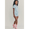 x Love Shack Fancy Rosa Beaux Rosie PJ Set, Sky Sunrise - Pajamas - 2