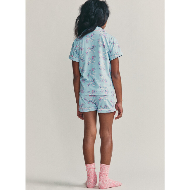 x Love Shack Fancy Rosa Beaux Rosie PJ Set, Sky Sunrise - Pajamas - 5