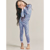 x Love Shack Fancy Coast Floral Lulu PJ Set, Crushed Blueberries - Pajamas - 2