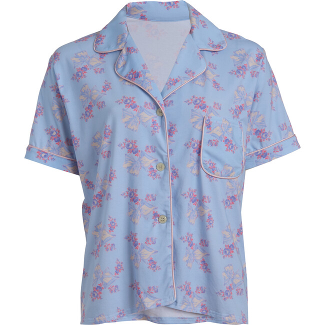 x Love Shack Fancy Rosa Beaux Rosie PJ Set, Sky Sunrise - Pajamas - 6