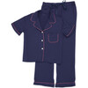 Classic Twill Tommy PJ Set, Noir - Pajamas - 1 - thumbnail