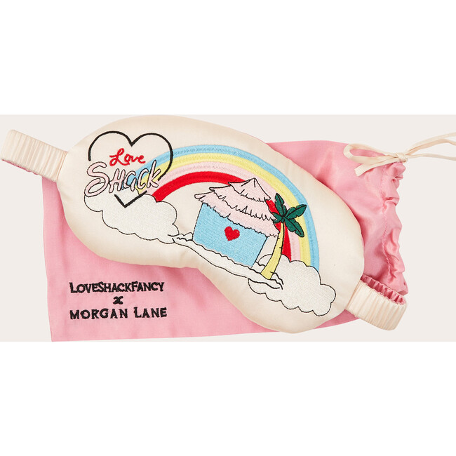 x Love Shack Fancy Eyemask, Pink Sherbert - Eye Masks - 2