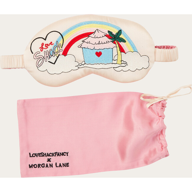 x Love Shack Fancy Eyemask, Pink Sherbert - Eye Masks - 3