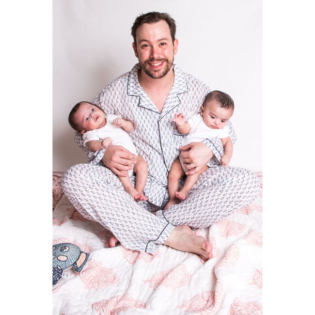 Block-Printed Men's Loungewear Gift Set, Fort