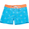 Kids Kiawah blú Brief, Blue - Swim Trunks - 1 - thumbnail