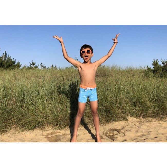 Kids Kiawah blú Brief, Blue - Swim Trunks - 3