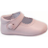 Leather Mary Jane Crib Shoe, Pink - Mary Janes - 1 - thumbnail