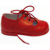 Leather Lace up Shoe, Red - Dress Shoes - 1 - thumbnail