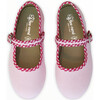 Canvas Mary Jane, Pink with Gingham Details - Mary Janes - 1 - thumbnail