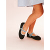 Canvas Mary Jane, Black with Gingham Details - Mary Janes - 2