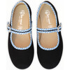 Canvas Mary Jane, Black with Gingham Details - Mary Janes - 3