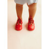 Leather Lace up Shoe, Red - Dress Shoes - 2