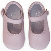 Leather Mary Jane Crib Shoe, Pink - Mary Janes - 4