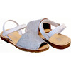 Leather Menorquina Sandals, Glitter - Sandals - 4