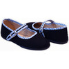 Canvas Mary Jane, Black with Gingham Details - Mary Janes - 5 - thumbnail