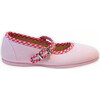 Canvas Mary Jane, Pink with Gingham Details - Mary Janes - 5