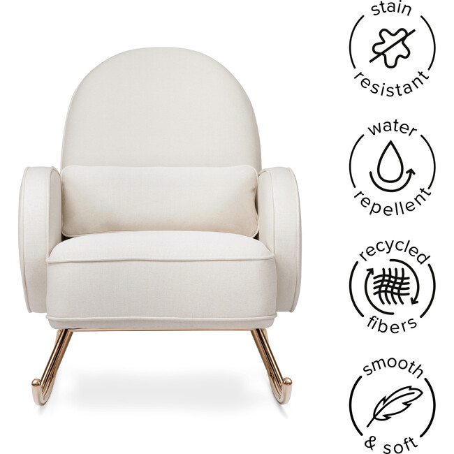 Compass Rocker, Cream - Nursery Chairs - 3