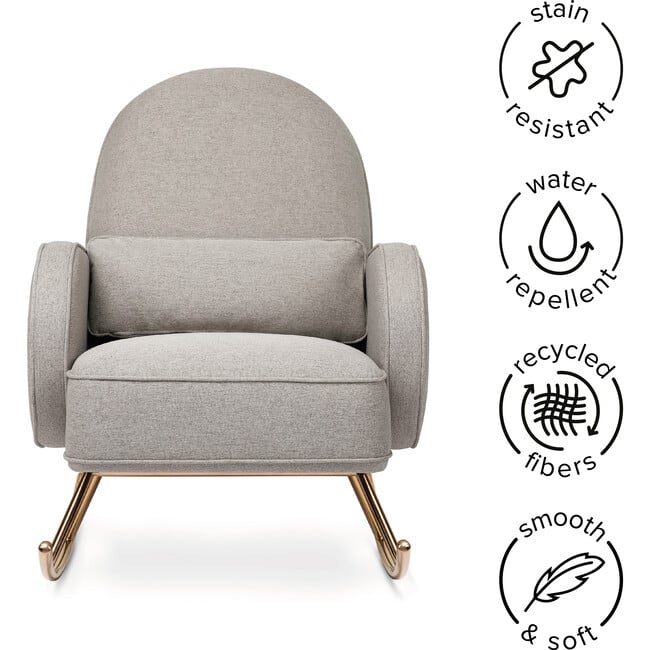 Compass Rocker, Grey - Nursery Chairs - 3