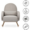 Compass Rocker, Grey - Nursery Chairs - 3 - thumbnail