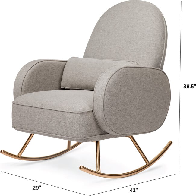 Compass Rocker, Grey - Nursery Chairs - 6