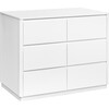 Bento 6-Drawer Assembled Double Dresser, White - Dressers - 4