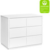 Bento 6-Drawer Assembled Double Dresser, White - Dressers - 5