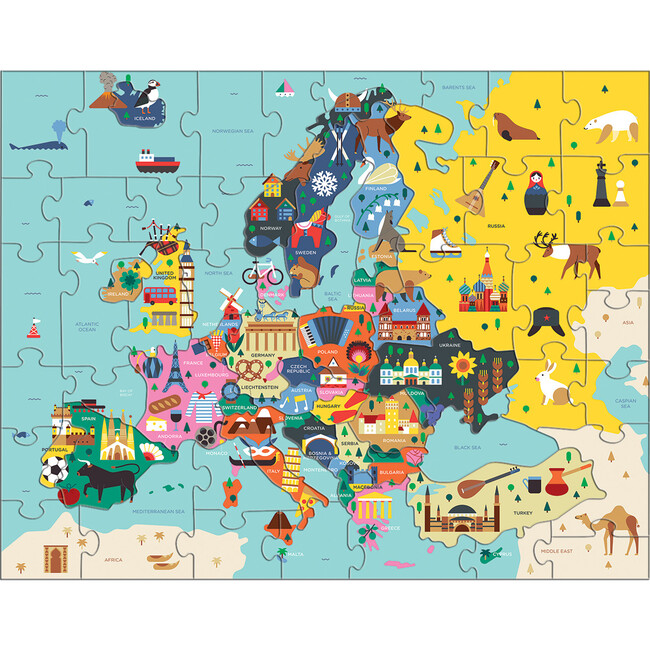 Map of Europe: Geography Puzzles
