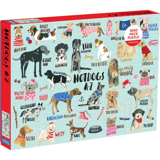 Hot Dogs A-Z: 1000 Piece Family Puzzles - Puzzles - 1