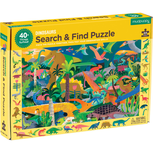Dinosaurs: Search & Find Puzzles 64 Pieces - Puzzles - 1