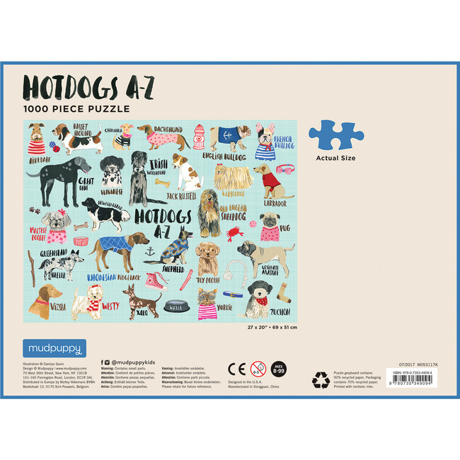 Hot Dogs A-Z: 1000 Piece Family Puzzles - Puzzles - 3