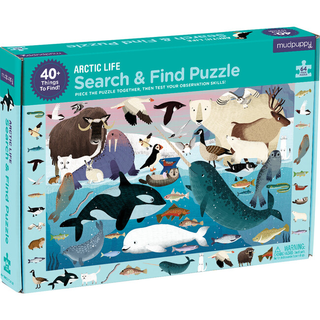 Arctic Life: Search & Find Puzzles 64 Pieces