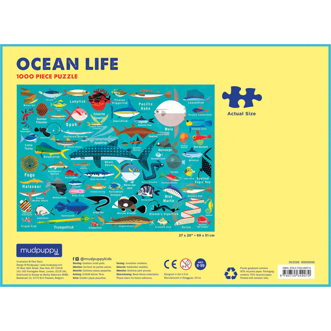 Ocean Life: 1000 Piece Family Puzzles - Puzzles - 5