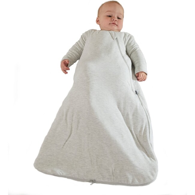 Sleep Bag Long Sleeve Premium Duvet (1 TOG), Heather Grey - Sleep Sacks - 3