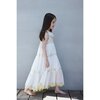 Athena Crinkle Embroidery Maxi Dress, White - Dresses - 3