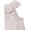 Athena Crinkle Embroidery Maxi Dress, Ballet Pink - Dresses - 3